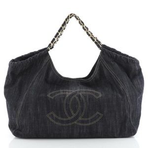 Chanel Coco Cabas Denim Large Bag